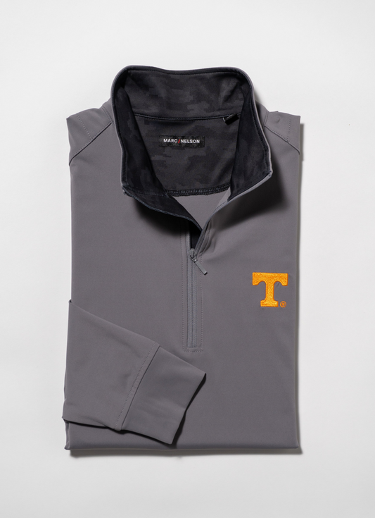 UT Camo Contrast Performance Quarter Zip Smoke Gray