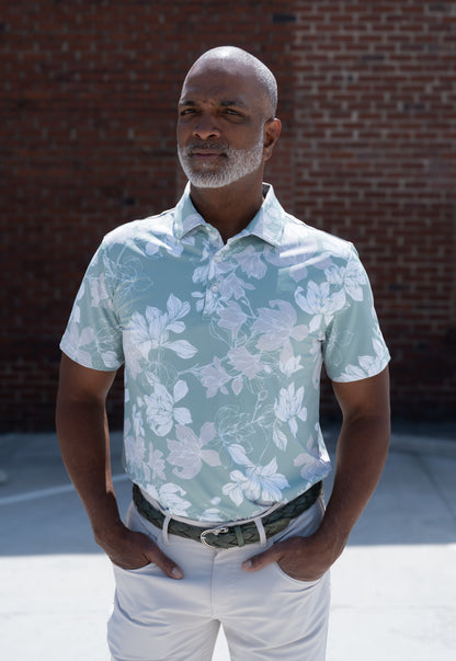 Sage Lily Golf Polo