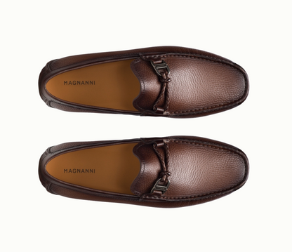 Magnanni Monterey Braid Bit Loafer Tumbled Brown