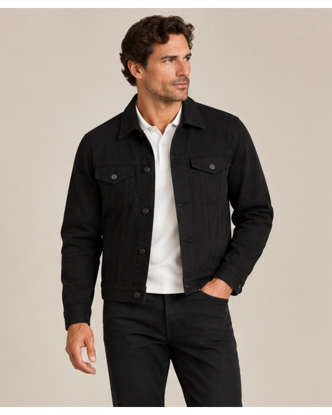The Jack Trucker Jacket Black