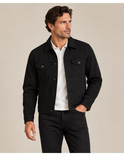The Jack Trucker Jacket Black