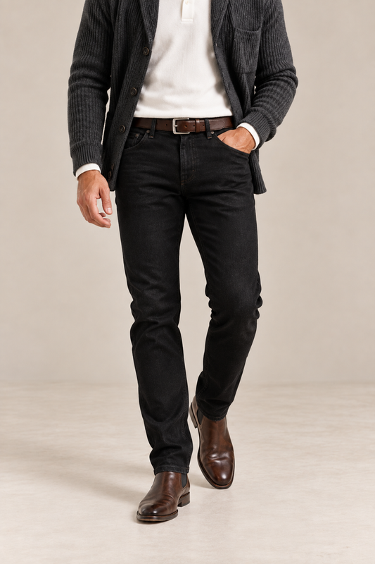 The Nelson Black Denim