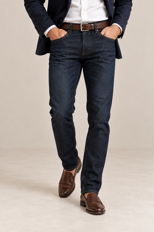 The Nelson Dark Wash Denim