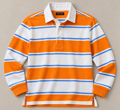 Tennessee Tri-Stripe Rugby Shirt – Orange, White & Blue