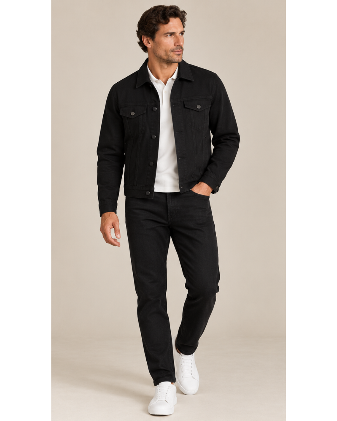 The Jack Trucker Jacket Black