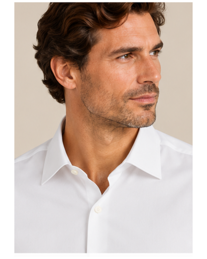 Marc Nelson Dress Shirt  - White