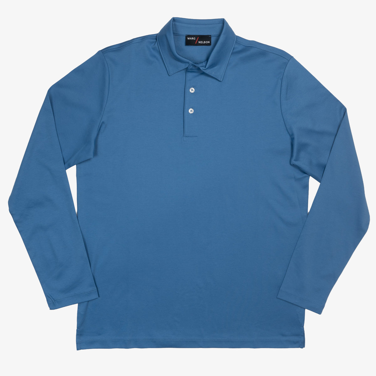 The JFK Long Sleeve Polo - French Blue