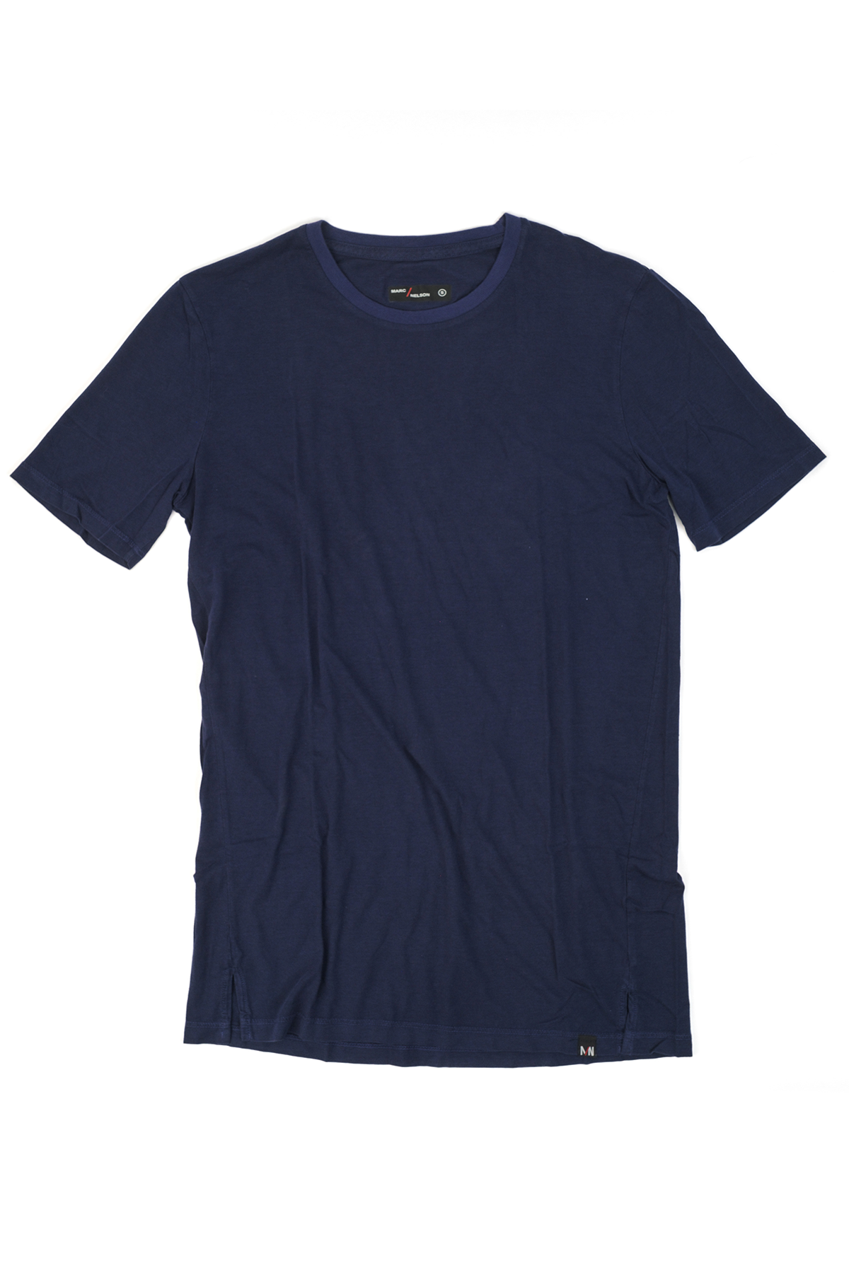 Overhead photo of Navy Modal Cotton Short Sleeve Crewneck T-Shirt