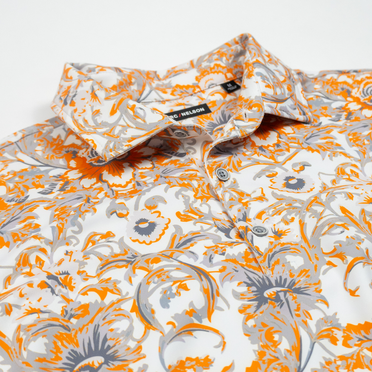 Damask Floral Golf Polo