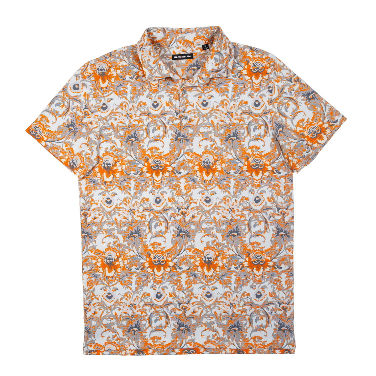 Damask Floral Golf Polo