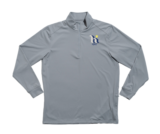 Holston Hills Performance Quarter Zip Light Gray