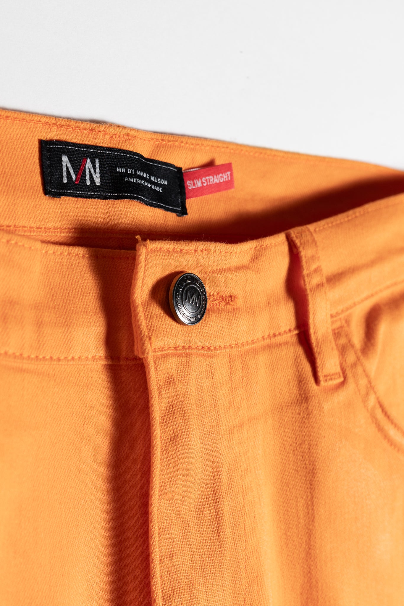 The Nelson Orange Wash Denim