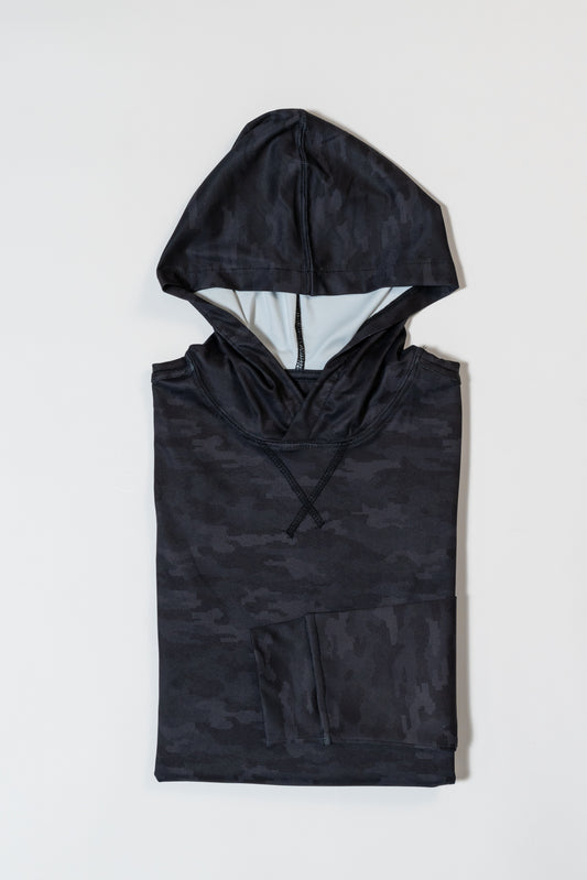 The Golf Hoodie Black Camo