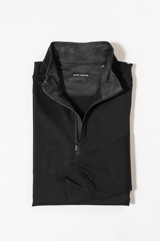 Black Performance Quarter Zip