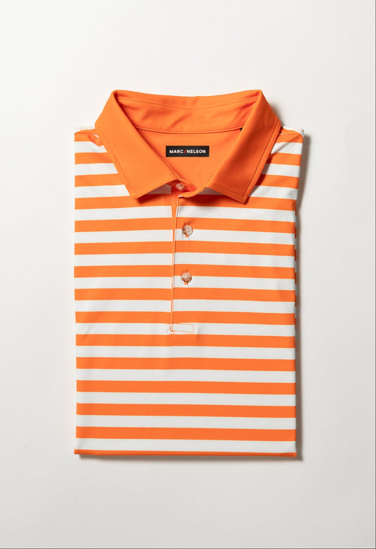 Creamsicle Stripe Golf Polo