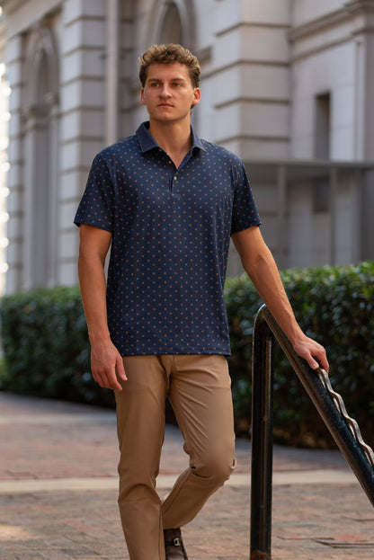 Four Point Golf Polo Navy